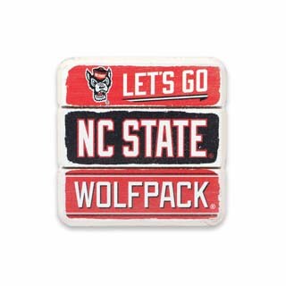 North Carolina State University Planked Wood Magnet