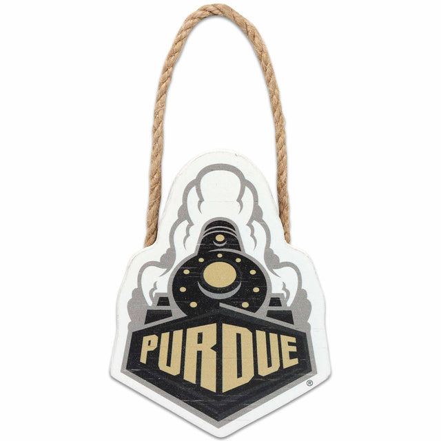 Purdue University Logo Icon Mini Hanging Wood Wall Decor