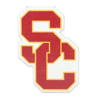 University of Southern California Logo Wood Magnet