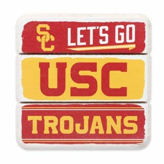 University of Southern California Planked Wood Magnet