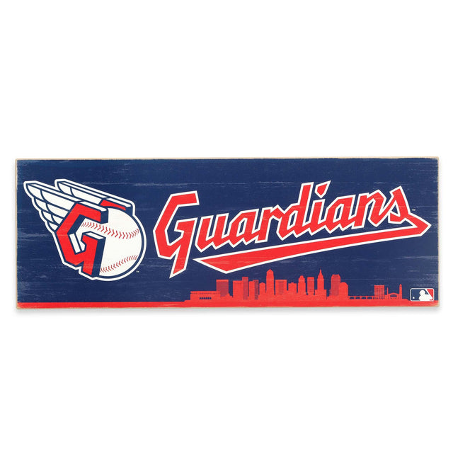 Decoración de pared tradicional de madera de los Cleveland Guardians