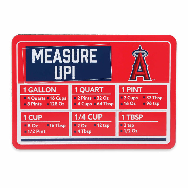 Tabla de conversión de cocina de los Angelinos de Los Ángeles de la MLB Imán de metal Measure Up