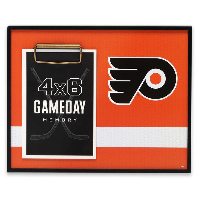 Marco de fotos con el logotipo del equipo Philadelphia Flyers de la Liga Nacional de Hockey (NHL)