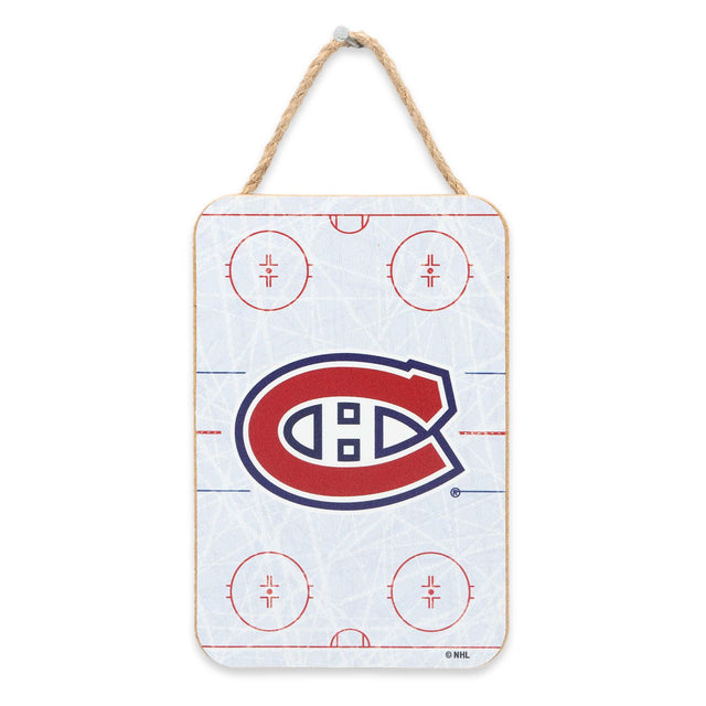 Montreal Canadiens Rink Hanging Wood Wall Decor