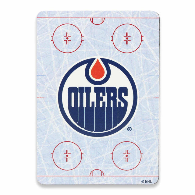 Imán de metal de la pista de patinaje de los Edmonton Oilers de la Liga Nacional de Hockey (NHL)