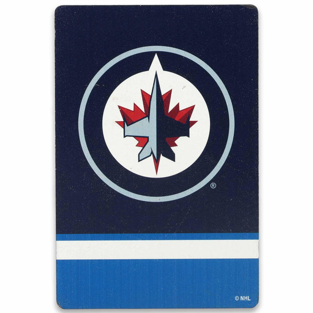 National Hockey League NHL Winnipeg Jets Logo Striped Wood Magnet