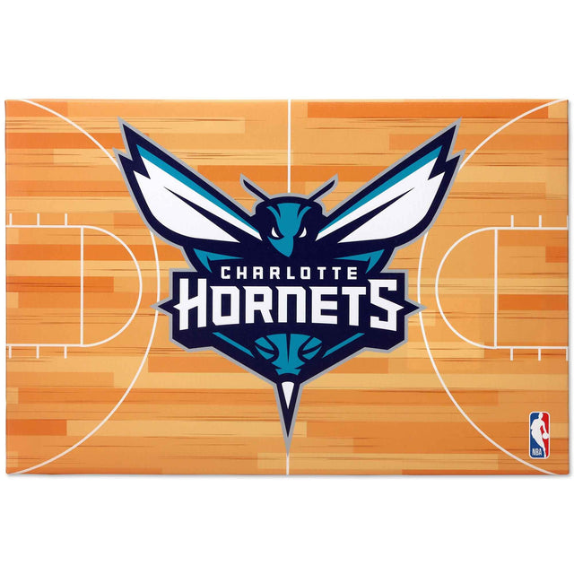 Lienzo decorativo para pared de la cancha de los Charlotte Hornets