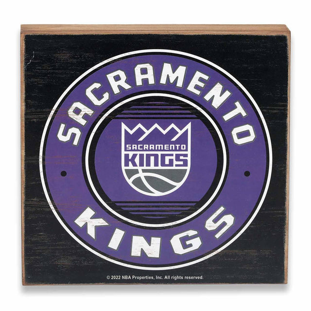 Sacramento Kings Logo Deep Wood Wall Decor