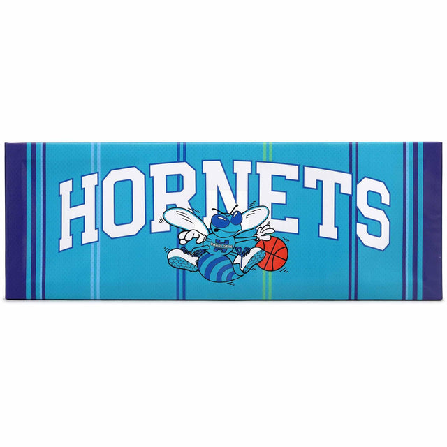 Decoración de pared en lienzo con la tradición de los Charlotte Hornets