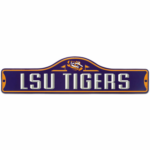 Louisiana State University Tigers Metal Street Sign