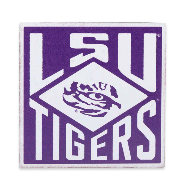 Louisiana State University Tigers Vintage Metal Magnet