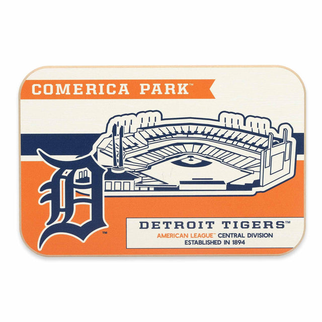 Detroit Tigers Comerica Park Retro Wood Wall Decor