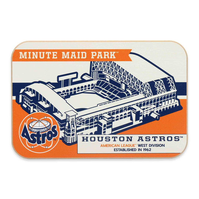 Decoración de pared de madera retro del Minute Maid Park de los Houston Astros