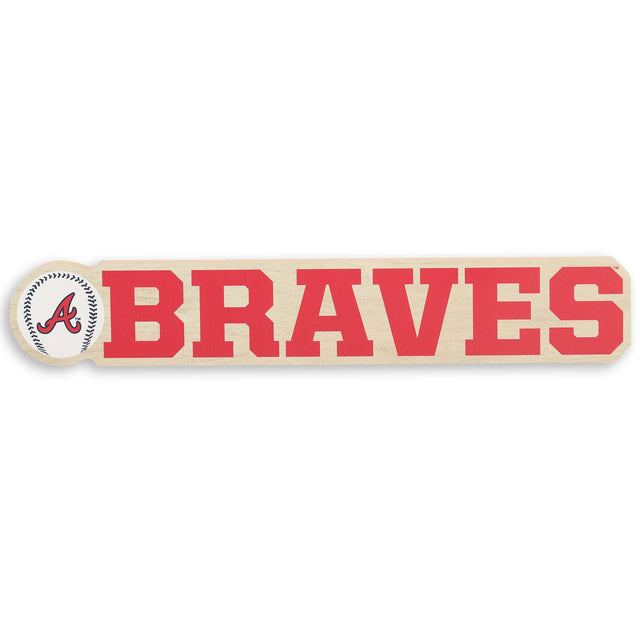 Decoración con el logotipo del espíritu de equipo de los Atlanta Braves