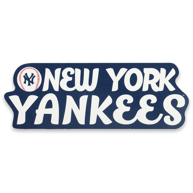 Decoración de pared de madera con el nombre del equipo retro de los Yankees de Nueva York para cueva de hombre, oficina o sala de juegos