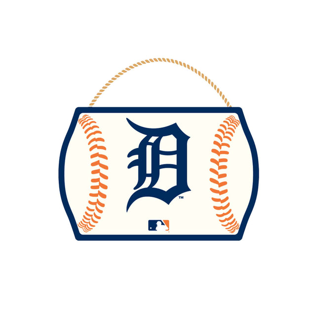 Detroit Tigers Baseball Hanging Wood