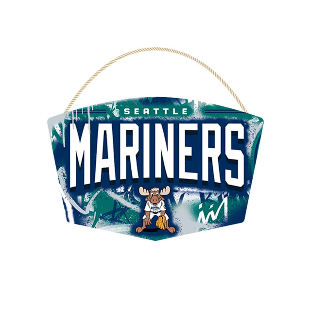 Seattle Mariners Graffiti Hanging Wood