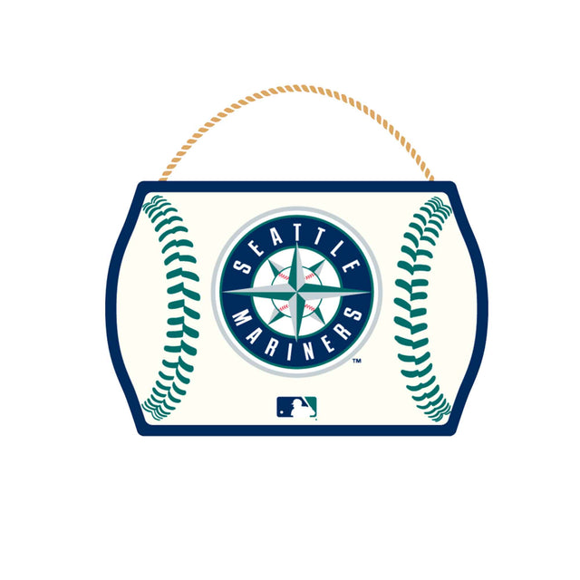 Seattle Mariners Baseball Hanging Wood