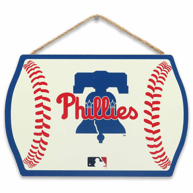 Philadelphia Phillies Baseball Hanging Wood