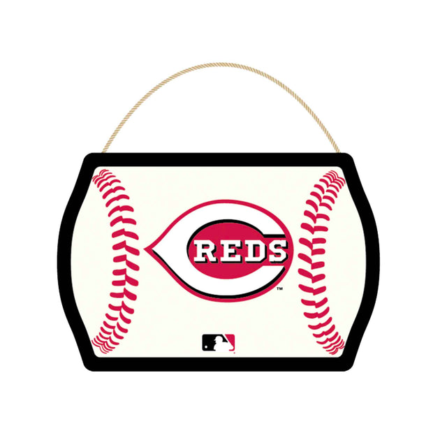 Béisbol de los Cincinnati Reds para colgar en madera