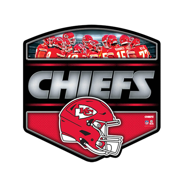 Letrero de metal con el mensaje "Knockout" de los Kansas City Chiefs de la NFL