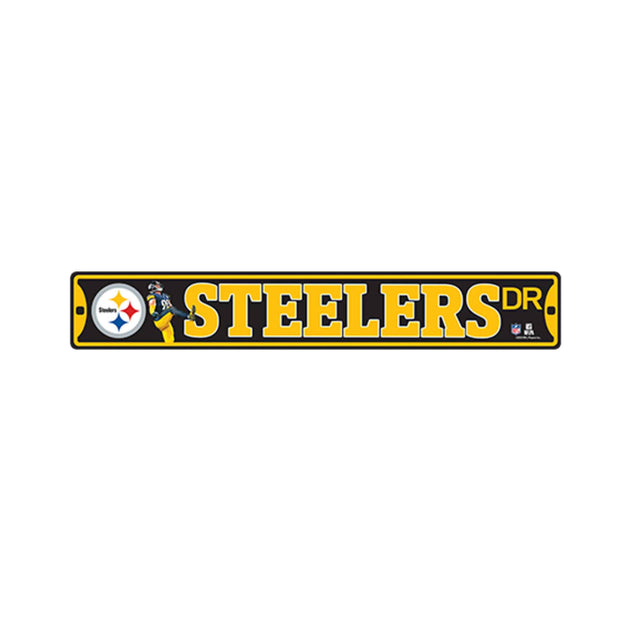 Letrero de metal de Chris Boswell de los Pittsburgh Steelers de la NFL