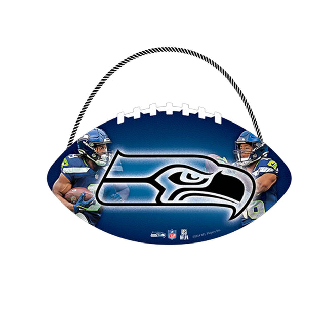 Seattle Seahawks Football Hanging Wood