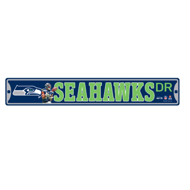 NFL Seattle Seahawks DK Metcalf Metal Street Sign