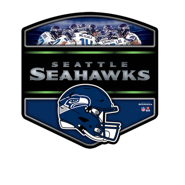 NFL Seattle Seahawks Huddle Knockout Metal Sign