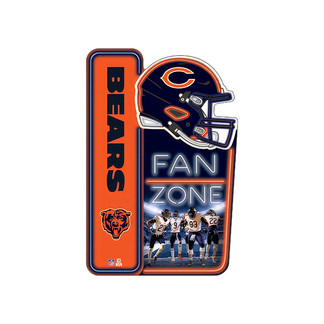 NFL Chicago Bears Fan Zone Metal Sign