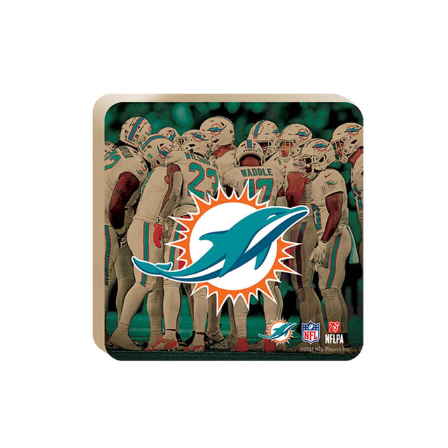 Mesa de madera para reunión de equipos de los Miami Dolphins