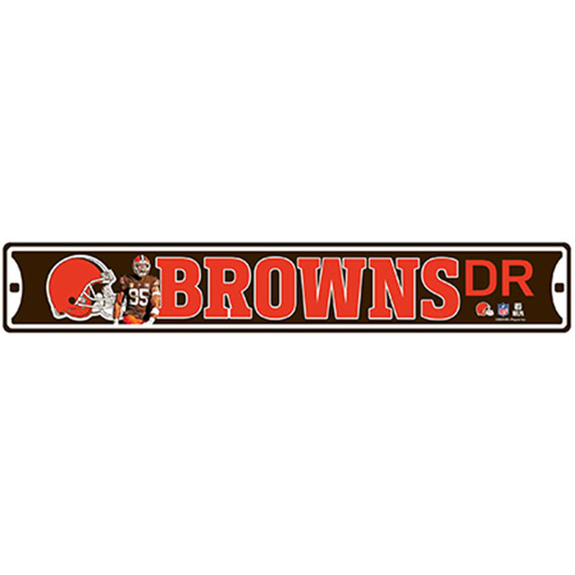 NFL Cleveland Browns Myles Garrett Metal Street Sign