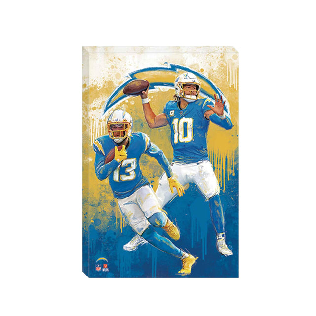 LA Chargers Graffiti Canvas Large