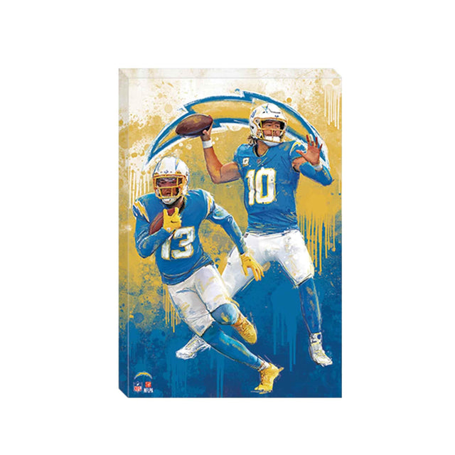 LA Chargers Celebration Graffiti Canvas Small