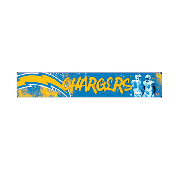 NFL Los Angeles Chargers Urban Graffiti Metal Sign