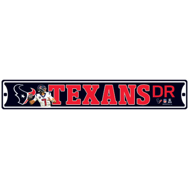 NFL Houston Texans C.J. Stroud Metal Street Sign