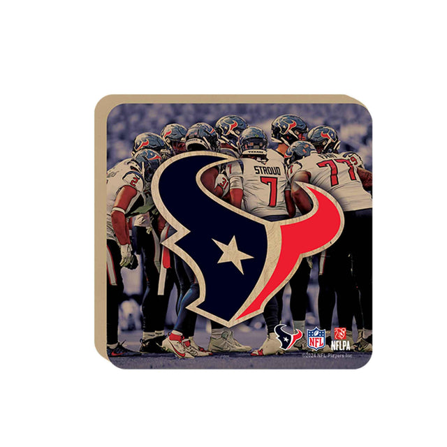 Houston Texans Team Huddle Tabletop Wood