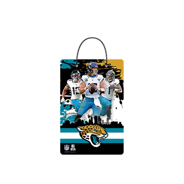 Jacksonville Jaguars City Skyline Hanging X-Metal