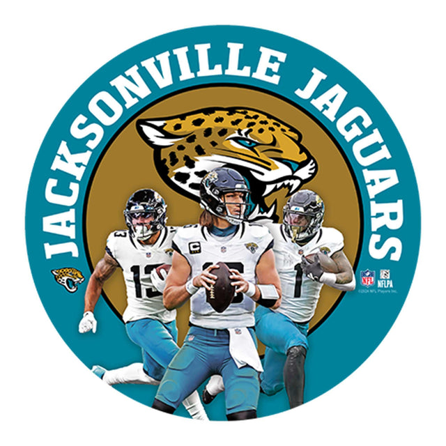 NFL Jacksonville Jaguars Gameday Round Metal Sign