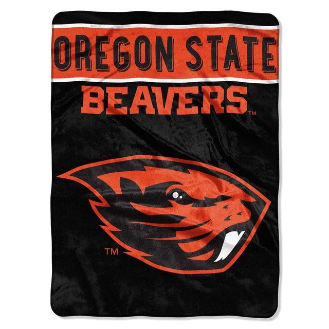 Oregon State Beavers Blanket 60x80 Raschel Basic Design