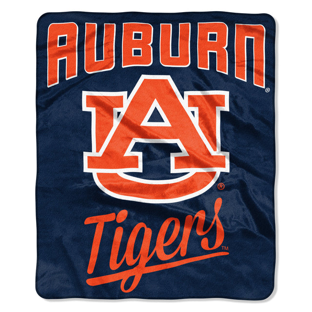 Manta de los Auburn Tigers de 50 x 60 pulgadas, diseño de Raschel Alumni