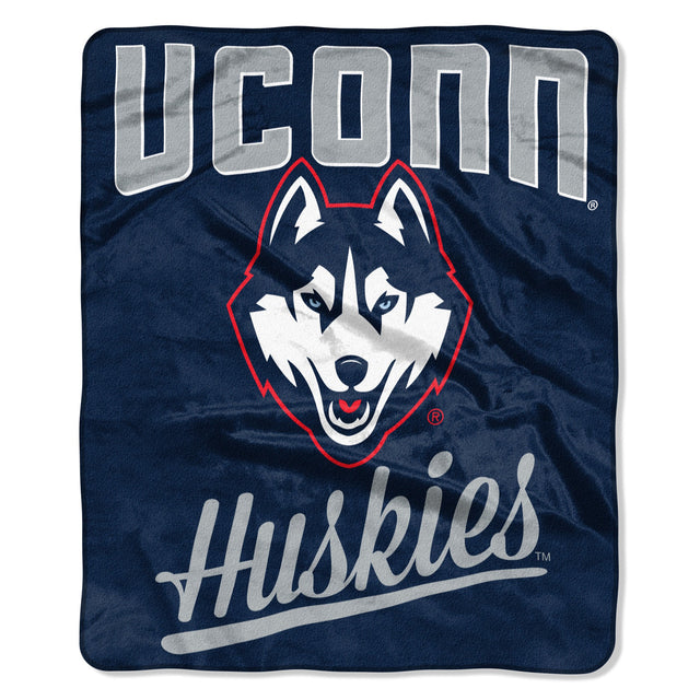 Manta Connecticut Huskies 50x60 Raschel Alumni Design