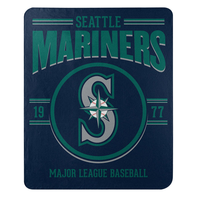 Manta de los Seattle Mariners de 50 x 60 pulgadas con diseño de zurdo