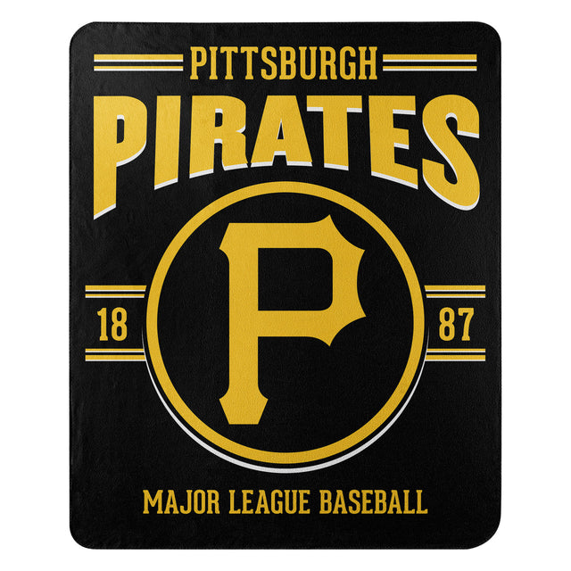 Manta de forro polar de los Piratas de Pittsburgh de 50 x 60 pulgadas con diseño de Southpaw