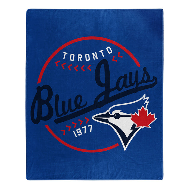 Manta de los Toronto Blue Jays de 50 x 60 pulgadas, diseño de Raschel Moonshot