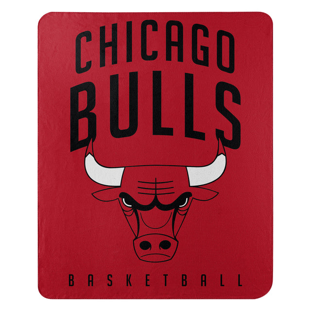 Manta de los Chicago Bulls de 50 x 60 cm con diseño de capas de vellón