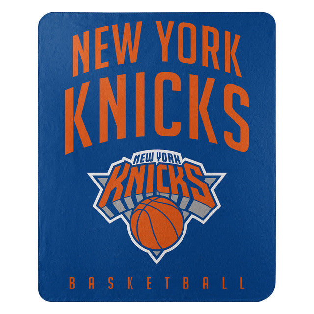 Manta de los New York Knicks de 50 x 60 cm con diseño de capas superpuestas de vellón