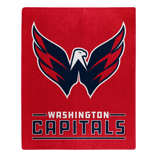 Manta Washington Capitals 50x60 Diseño de interferencia Raschel