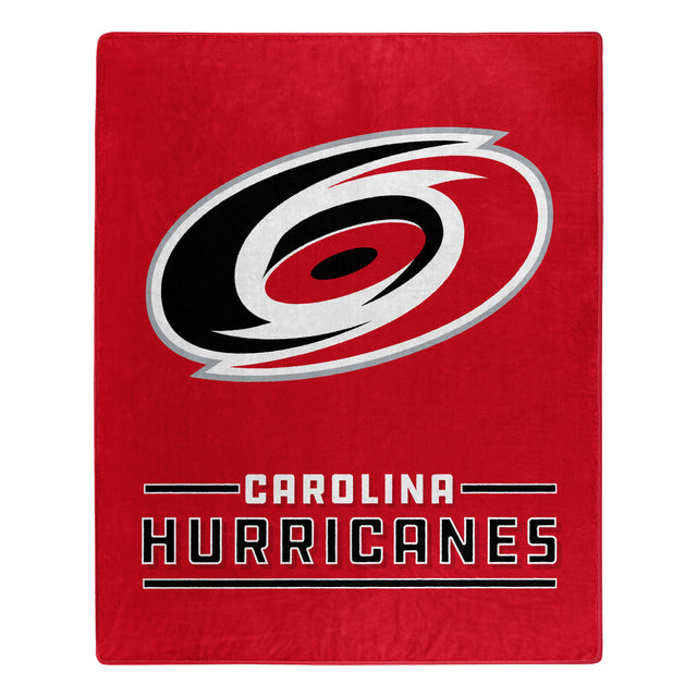 Manta Carolina Hurricanes 50x60 Diseño de interferencia Raschel