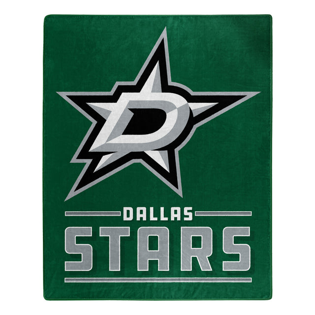 Manta Dallas Stars 50x60 Diseño de interferencia de Raschel